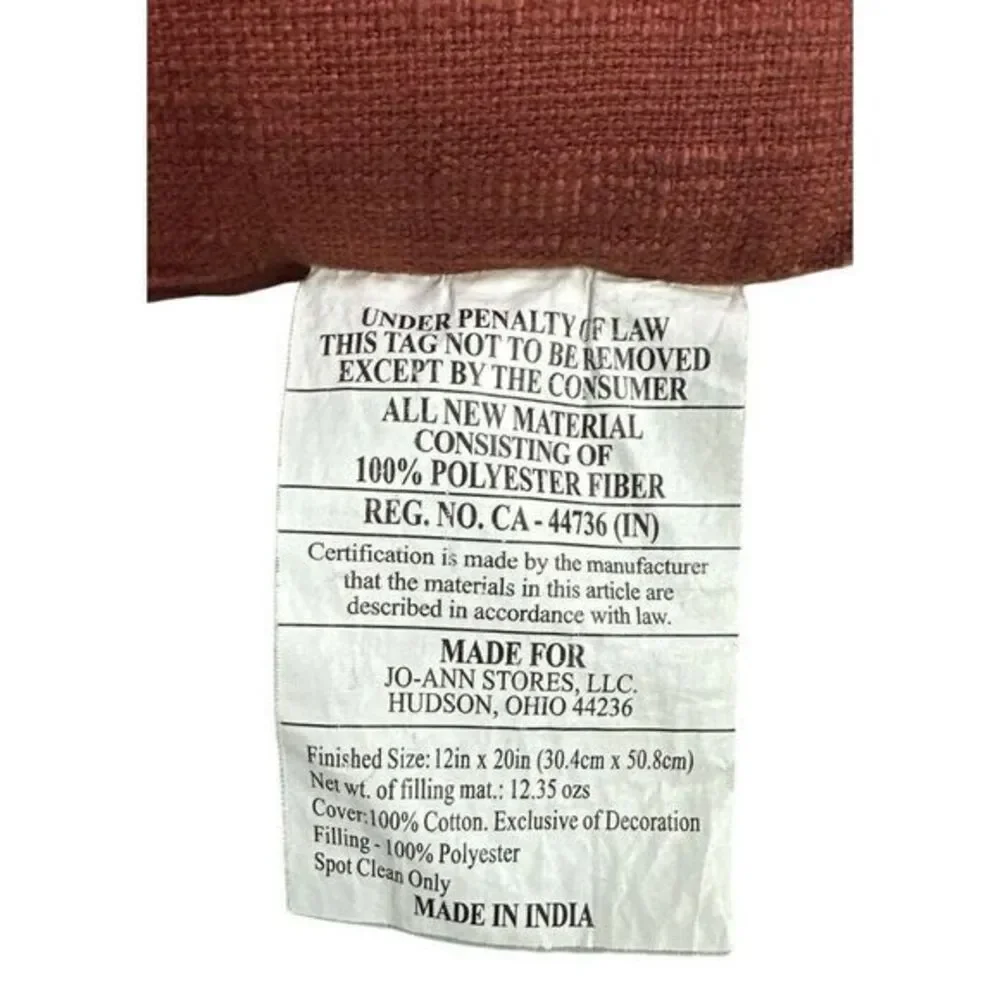 Hello Fall Throw‎ Pillow Orange Embroidery Cushion Rectangle Joann Fabrics
